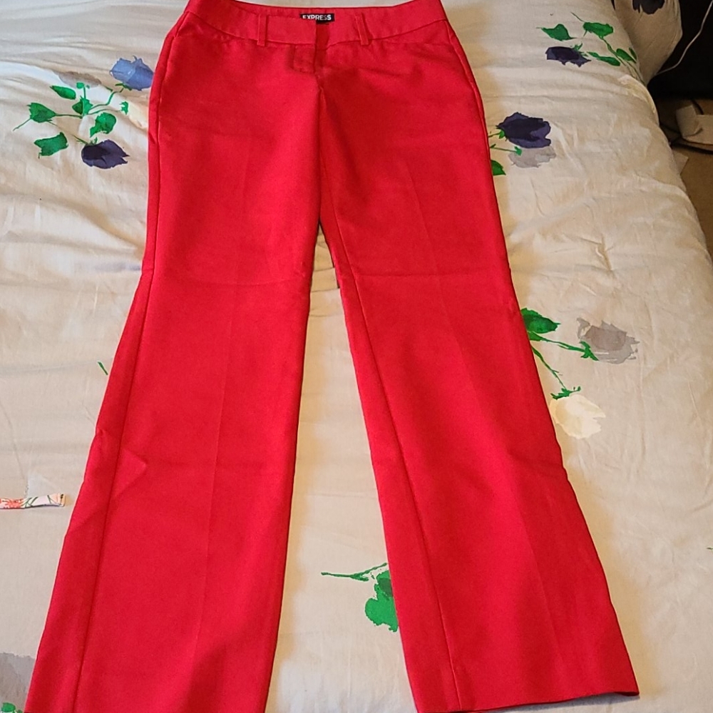 Express Red Boot Cut Pants